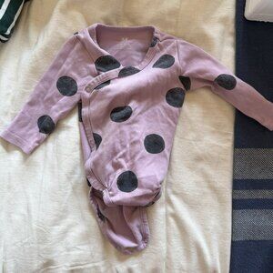 H&M Purple dot onesie 3-6mo